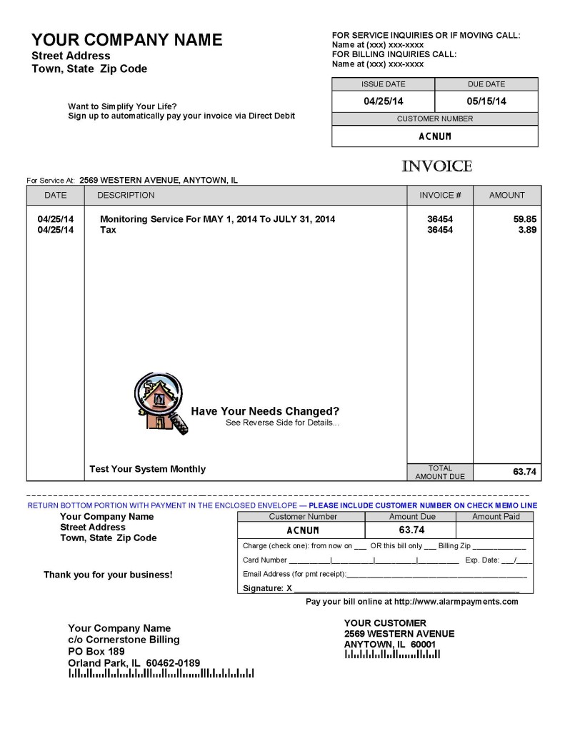 Sample Invoice Página 1